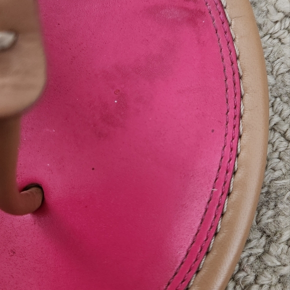 Tory Burch Hot Pink Fringe Miller Sandal Thong Brazil Ladies US 10 - Picture 10 of 11